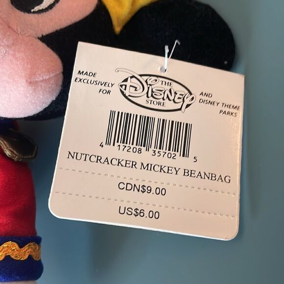 DISNEY Vintage 90s Mickey and Minnie The Nutcracker Bean Bag Plush *NEW* - Picture 10 of 11
